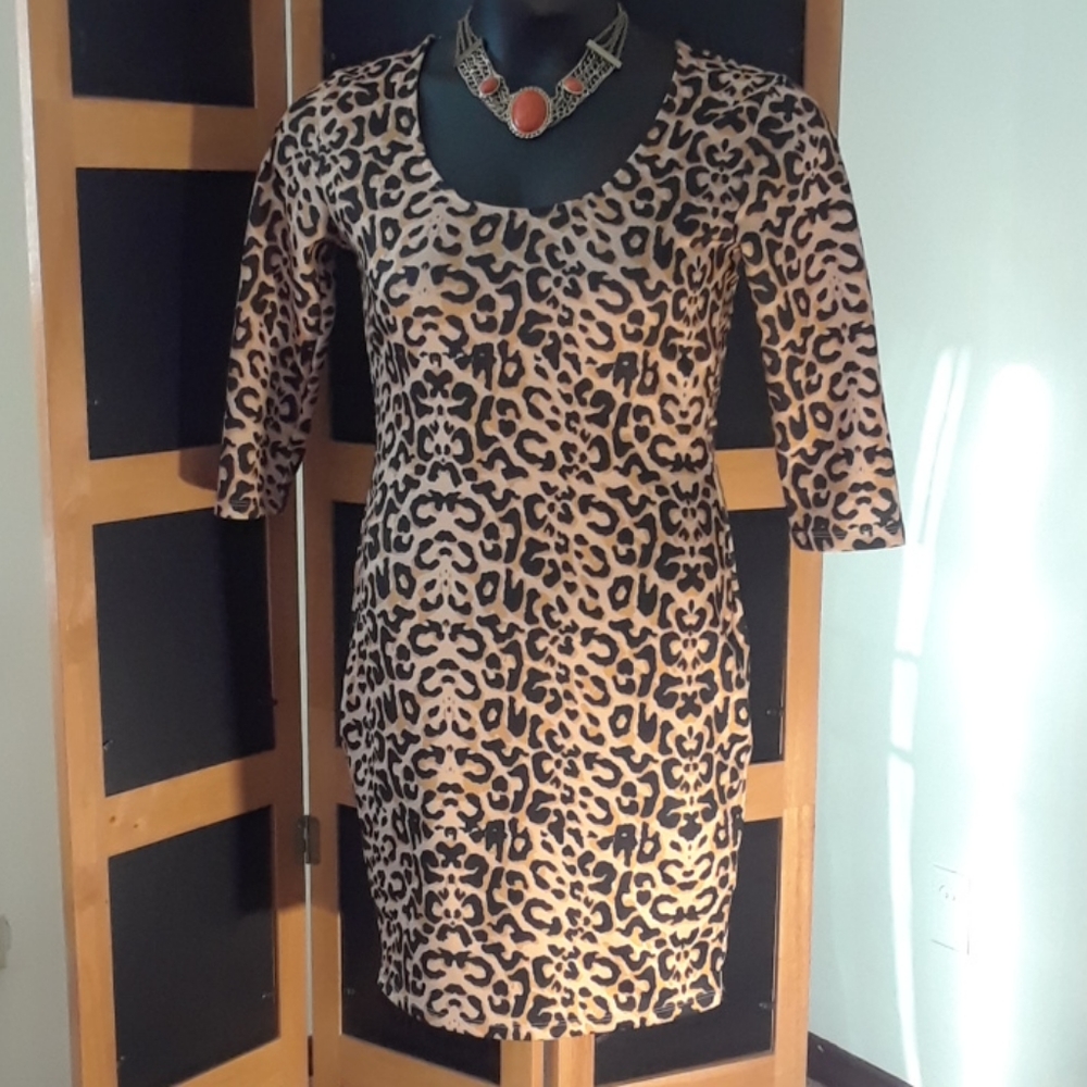Nicki Minaj Leopard Print Dress NWOT - Picture 7 of 16